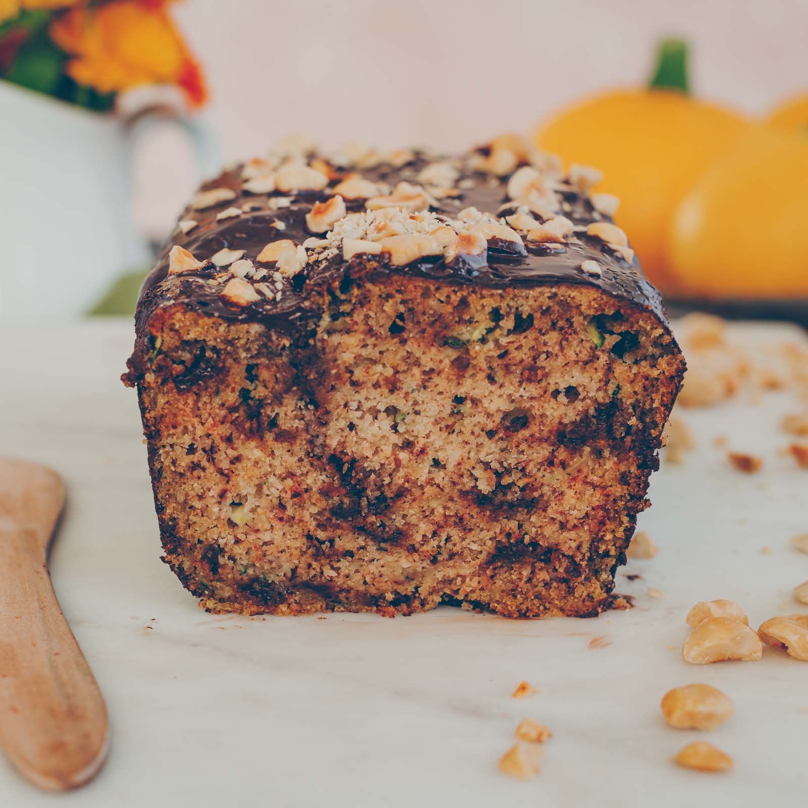 Zucchini-Haselnuss Kuchen