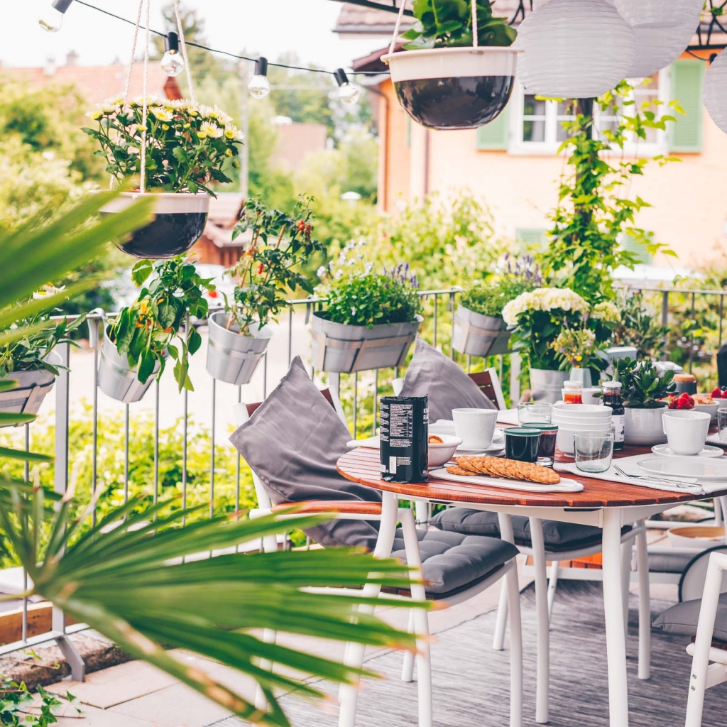 Unser liebster Sommerplatz: die Terrasse