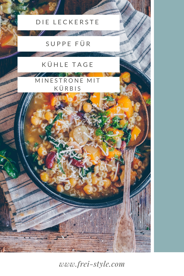 Herbst-Minestrone mit Kürbis und Maroni