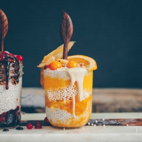 Chia Pudding mit Mango und Quinoa