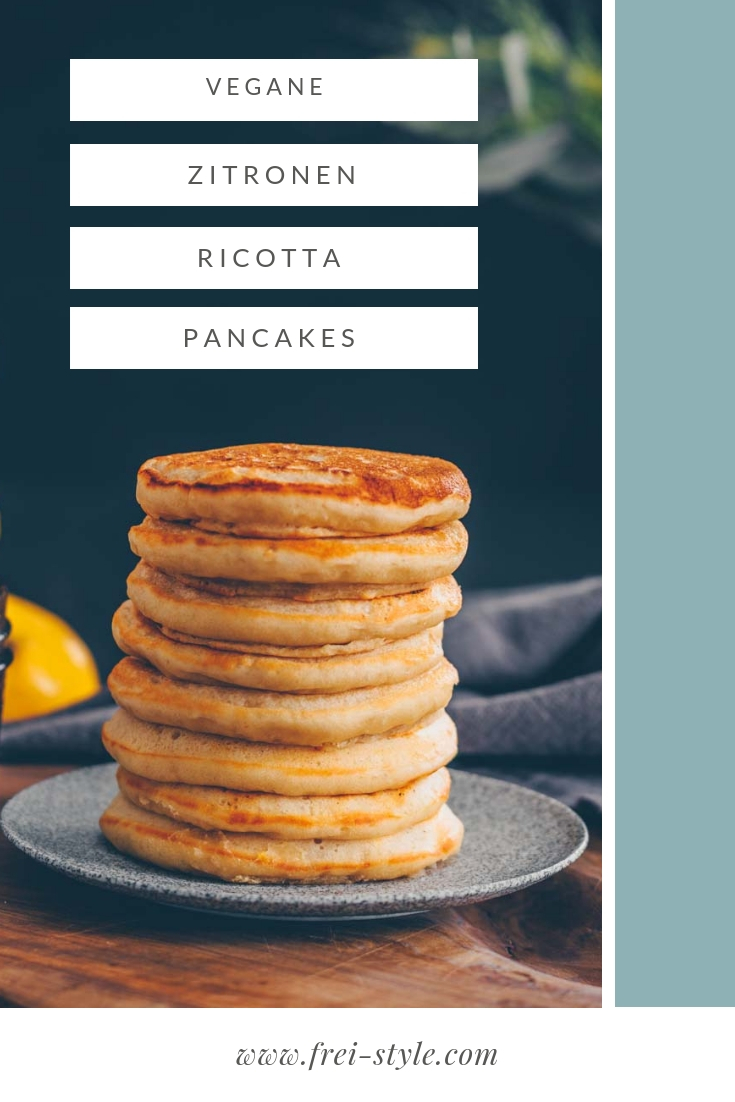 Zitronen-Ricotta Pancakes vegan