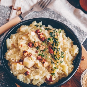 Fenchel-Risotto mit Birnen