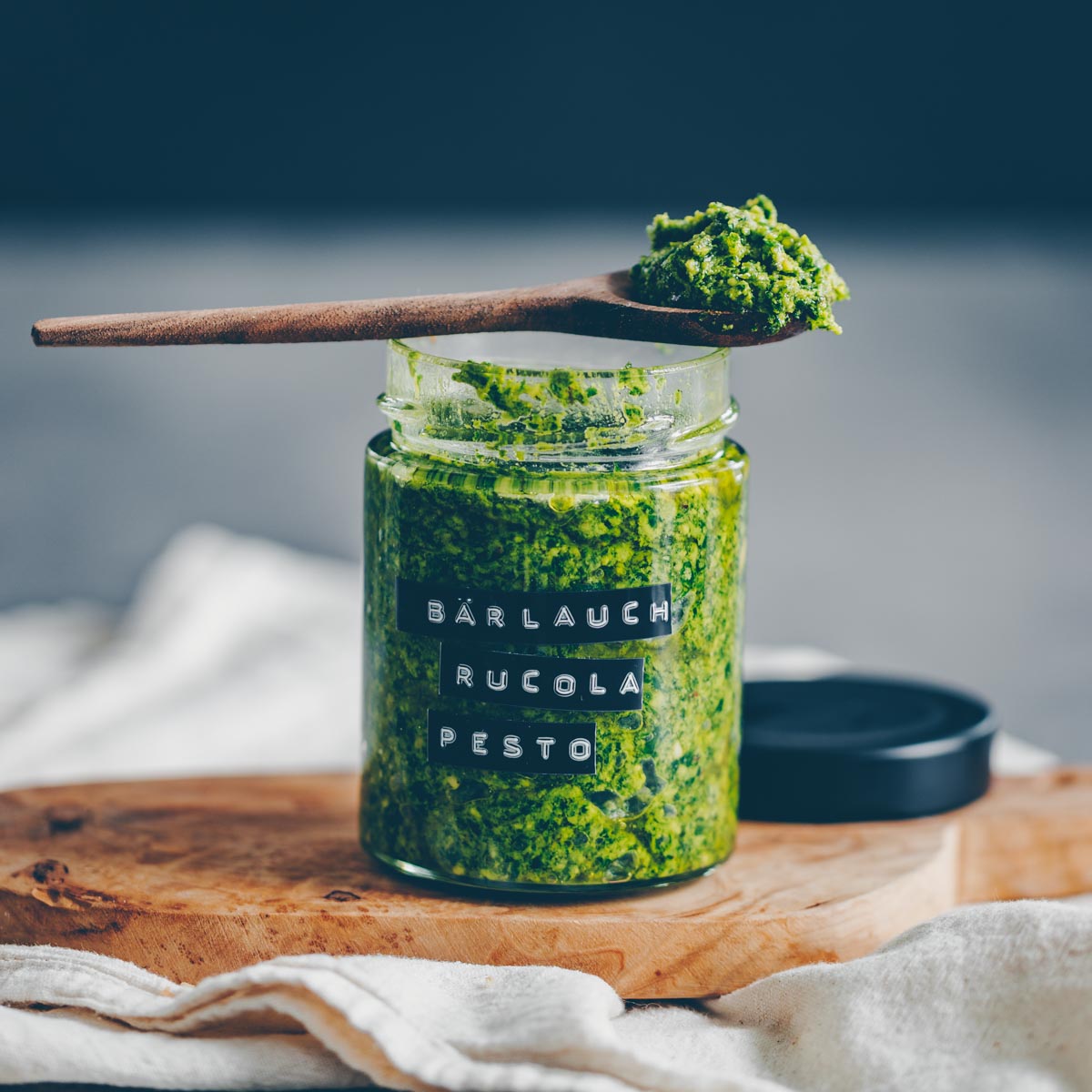 Bärlauch-Rucola Pesto - vegan