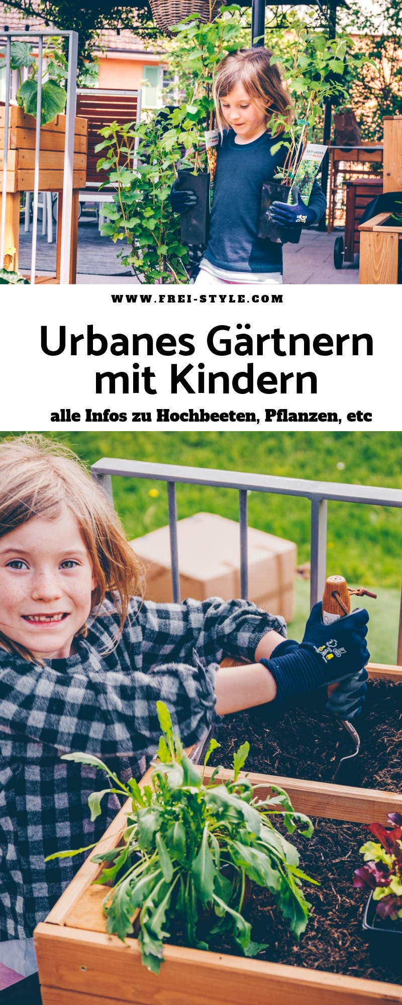Urbanes Gärtnern mit Kinder