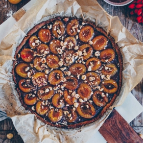 Pflaumen-Tarte mit Buchweizenmehl