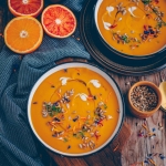 Linsen Orangen Suppe vegan