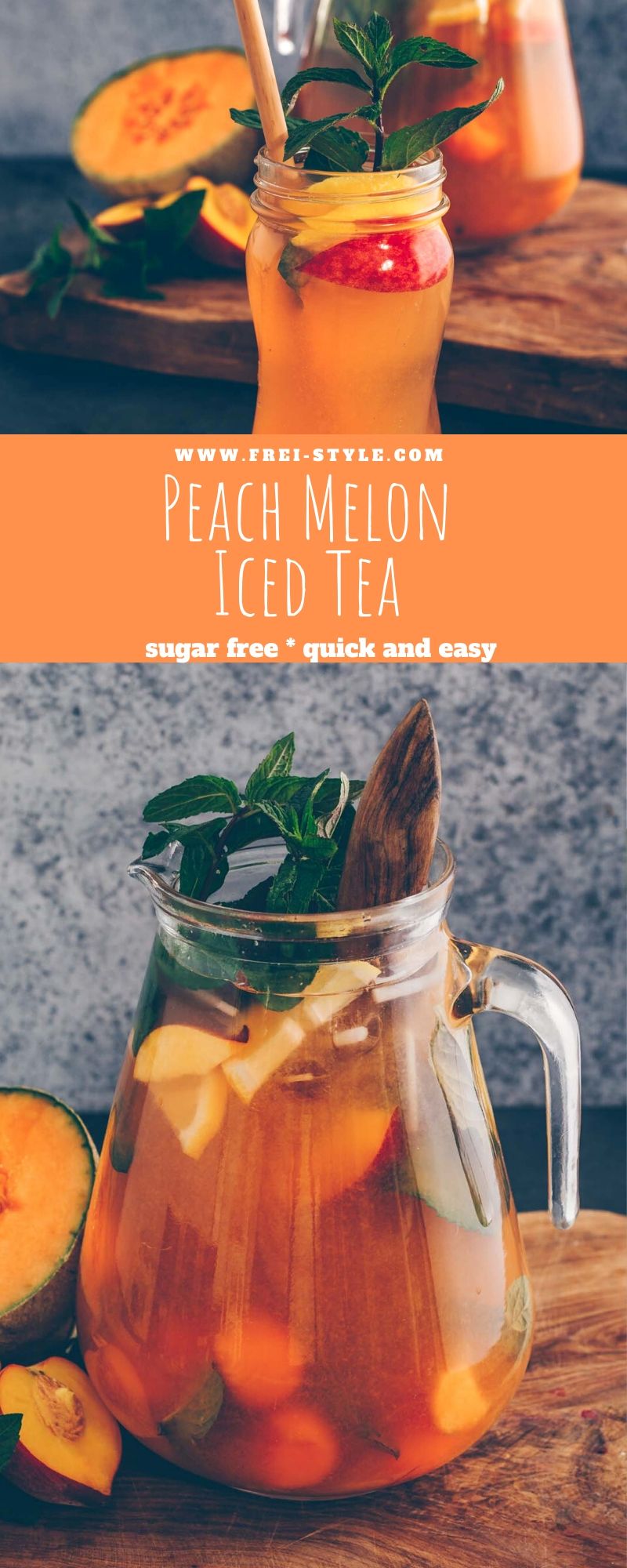 Peach Melon iced tea